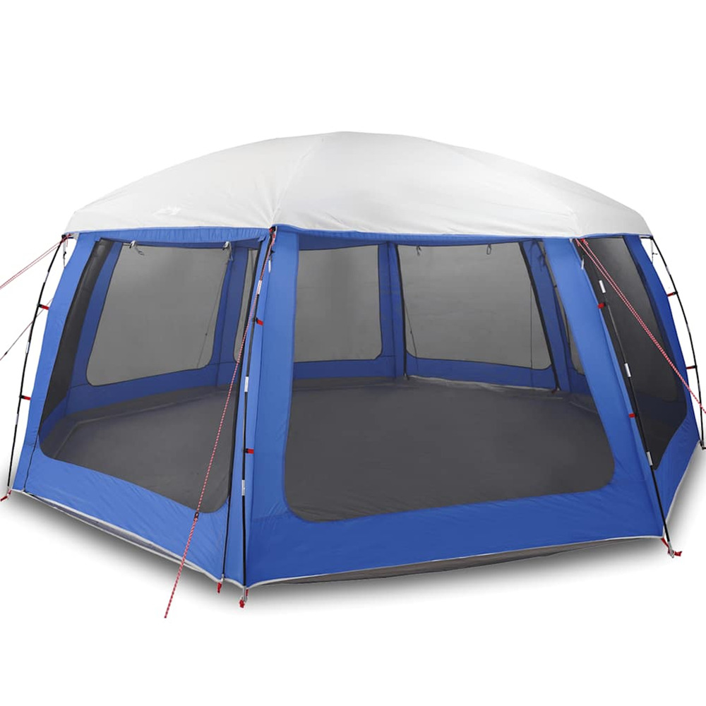 Tente de piscine moustiquaire amovible parois maille bleu azur