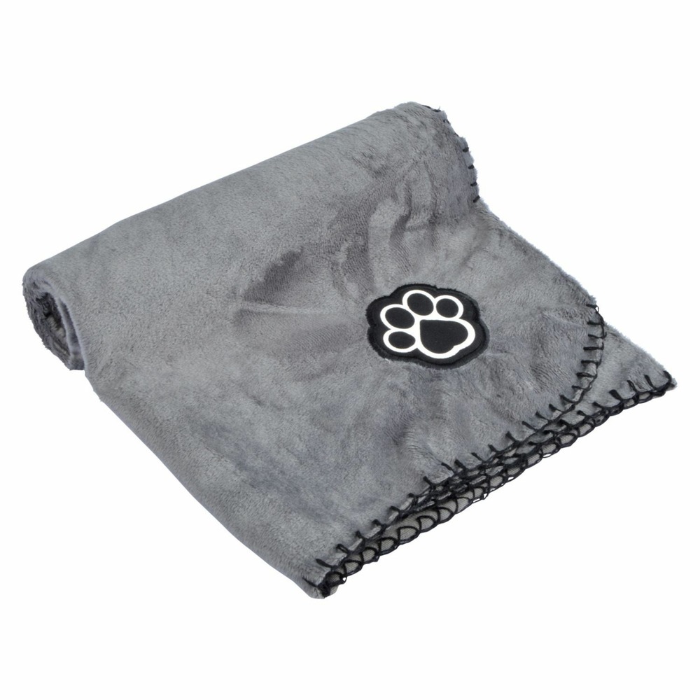 Plaid polaire pour chien - gris