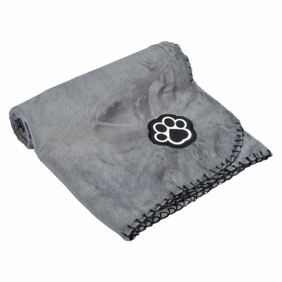 Plaid polaire pour chien - gris