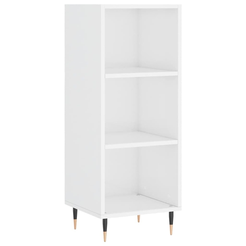 Buffet bahut commode armoire meuble de rangement organisateur cuisine salle de séjour salon brillant 34,5 x 32,5 x 90 cm bois
