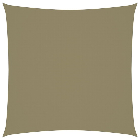 Voile toile d'ombrage parasol tissu oxford carré 7 x 7 m beige