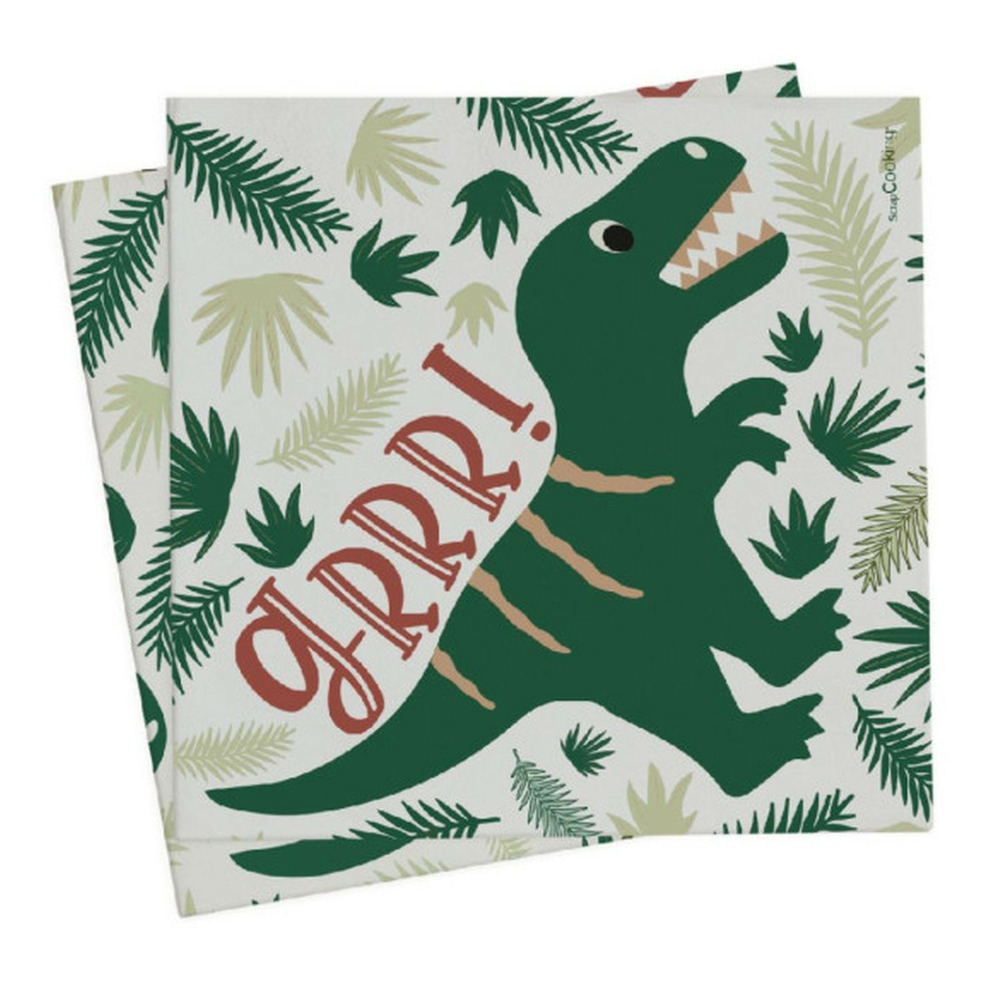 20 serviettes 33 x 33 cm - dino