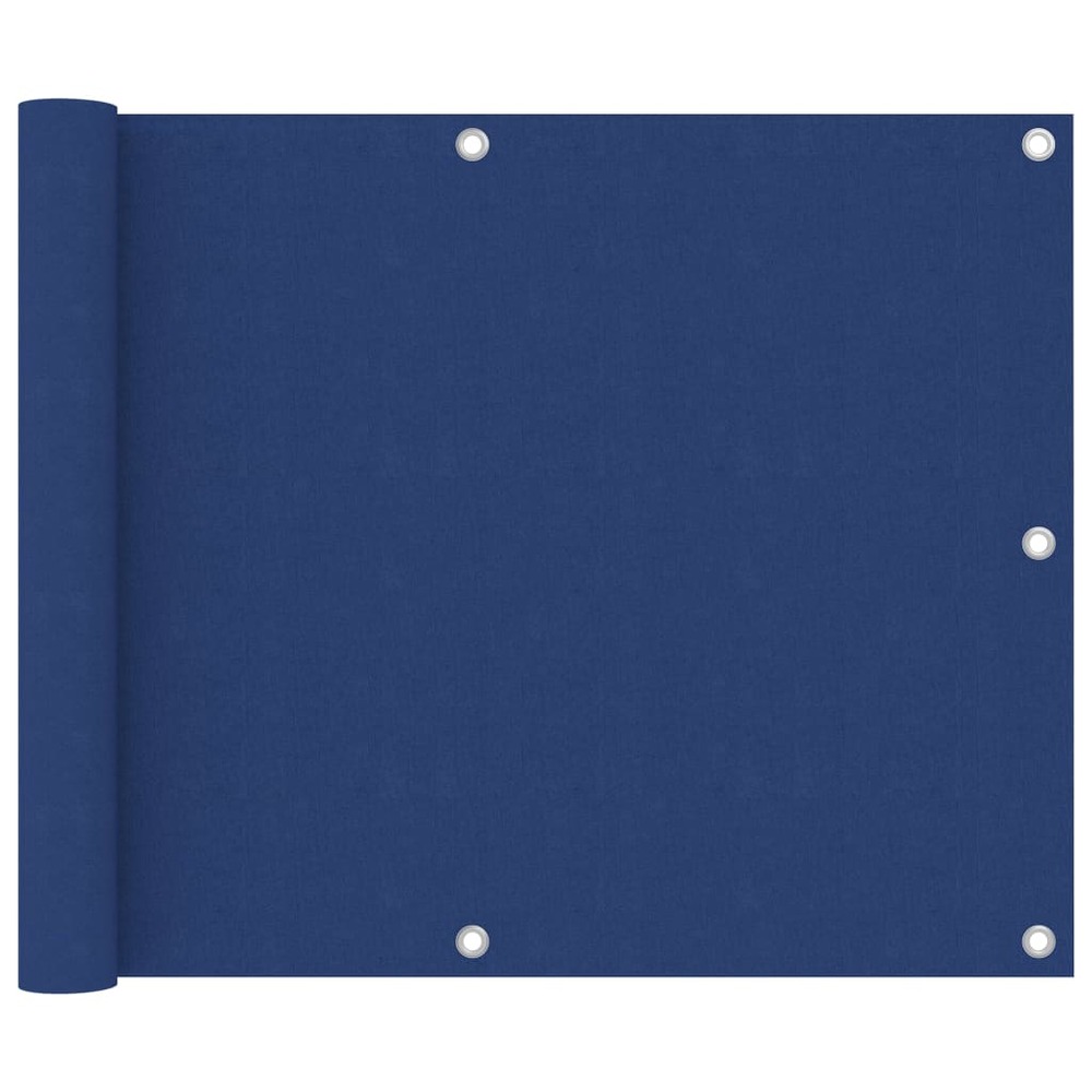Écran de balcon brise pare vue protection confidentialité bleu 75 x 600 cm tissu oxford