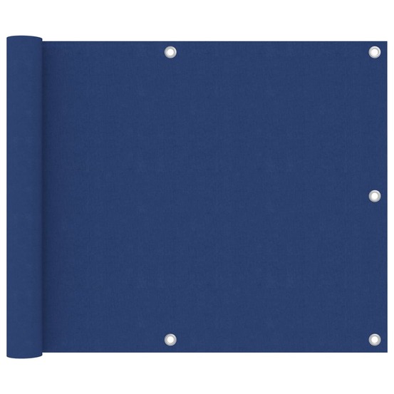 Écran de balcon brise pare vue protection confidentialité bleu 75 x 600 cm tissu oxford