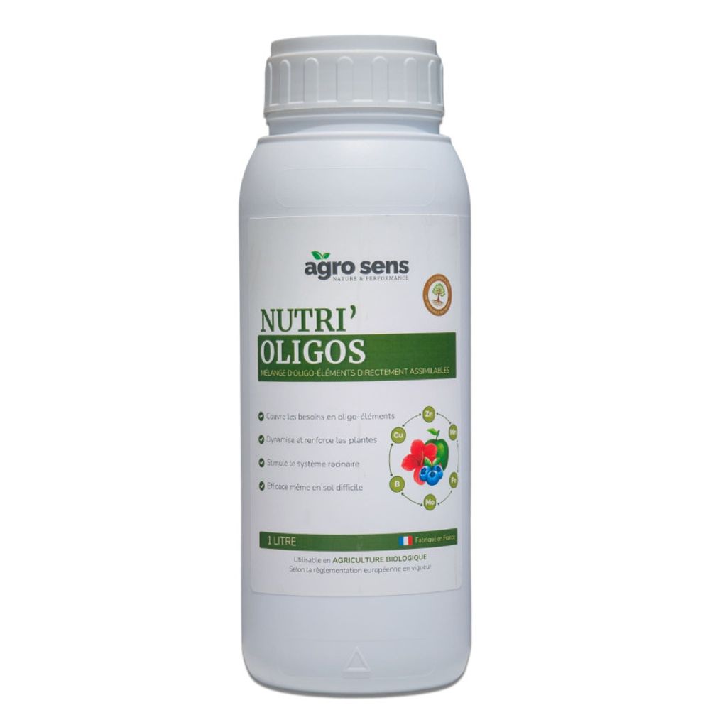 Nutri oligos - engrais liquide riche en oligo-éléments - 1 litre (500 litres de préparation)