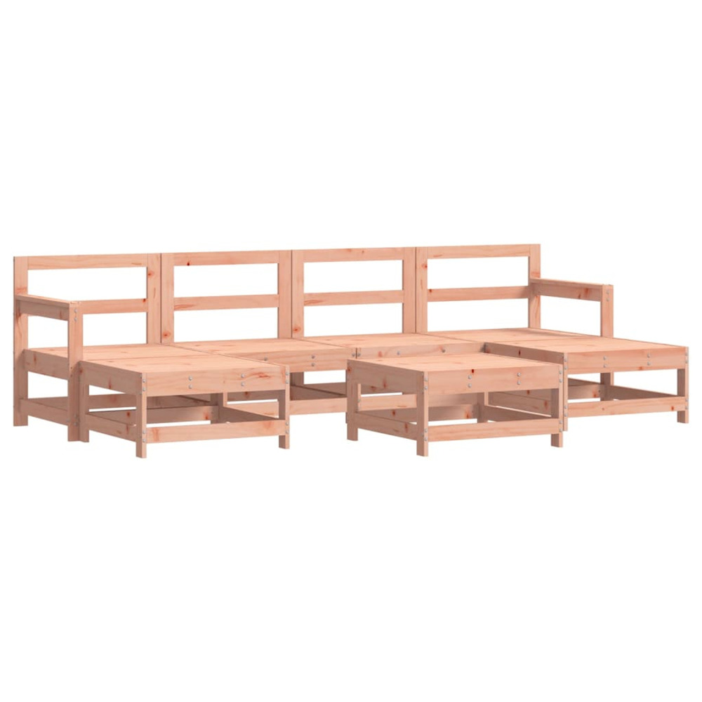 Salon de jardin 7 pcs bois massif douglas