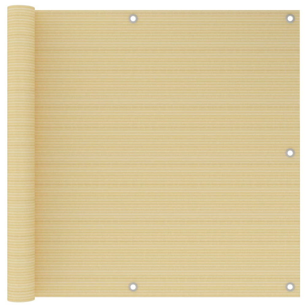 Écran de balcon beige 90x300 cm pehd