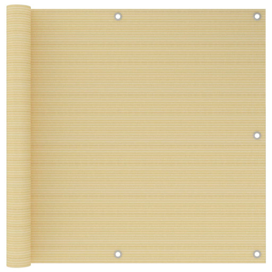 Écran de balcon beige 90x300 cm pehd