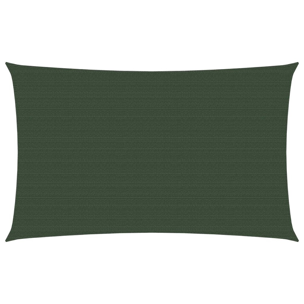 Voile d'ombrage 160 g/m² vert foncé 3,5 x 5 m pehd