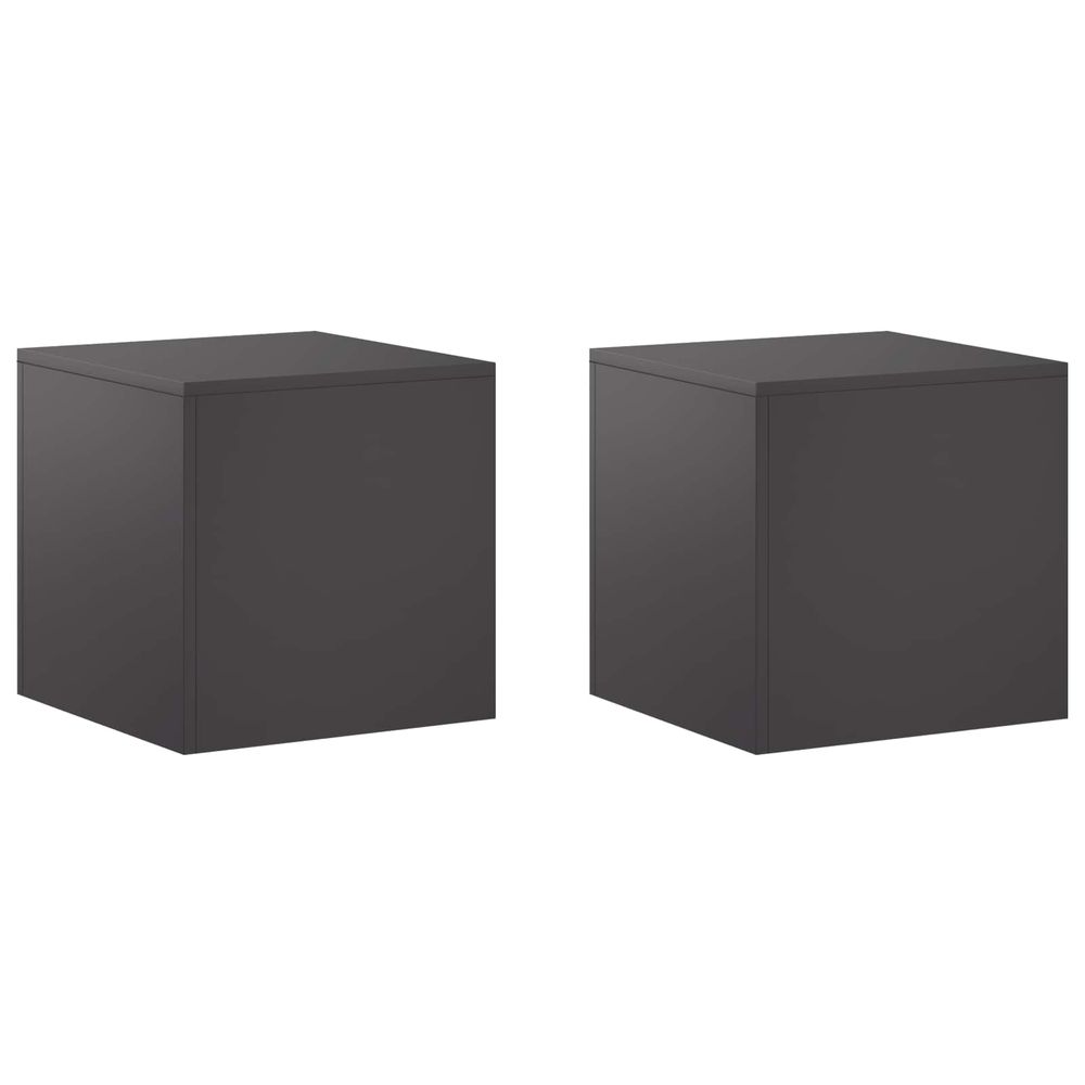 Support de plante 2 pcs noir 40 x 40 x 40 cm acier