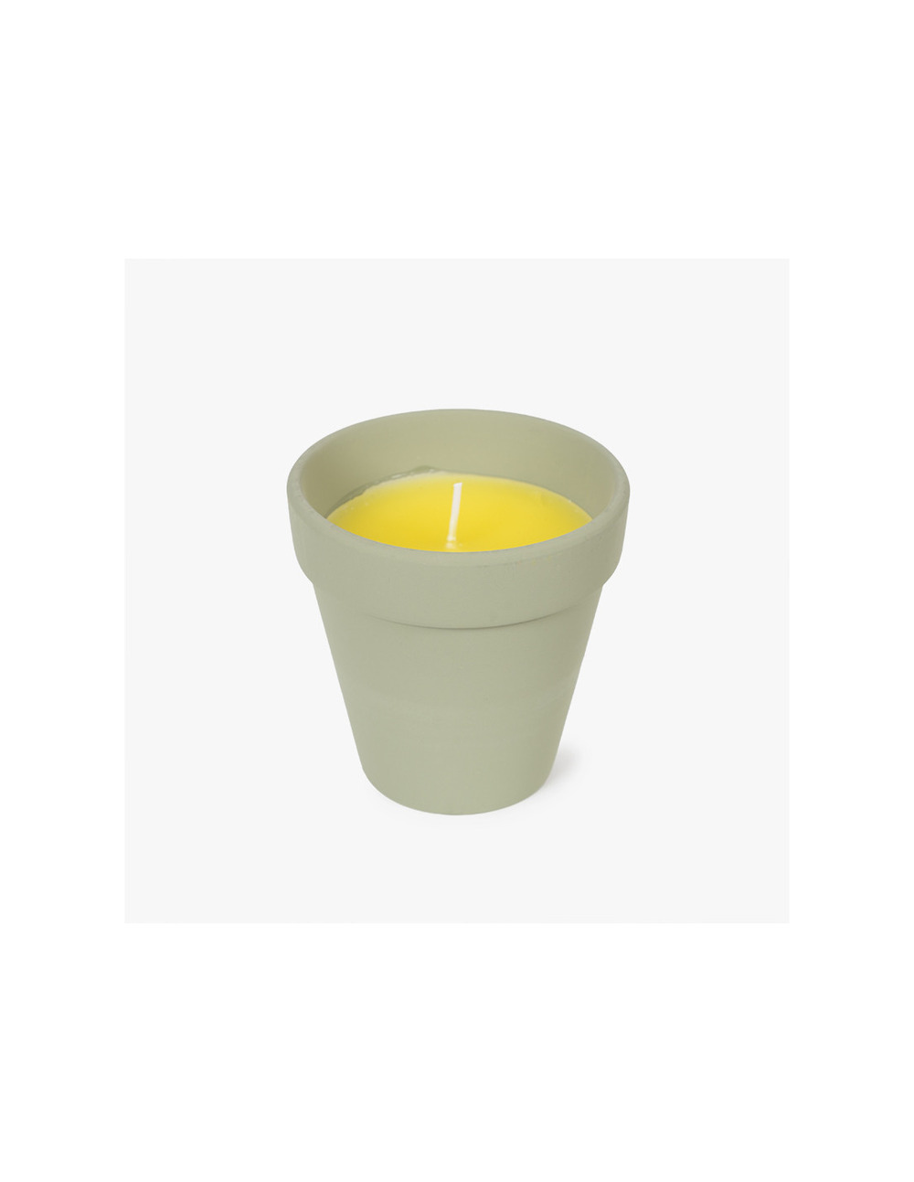 Bougies citronnelles pot terracotta gm x1 jaune/orange/vert/rose ø10x10cm - luance