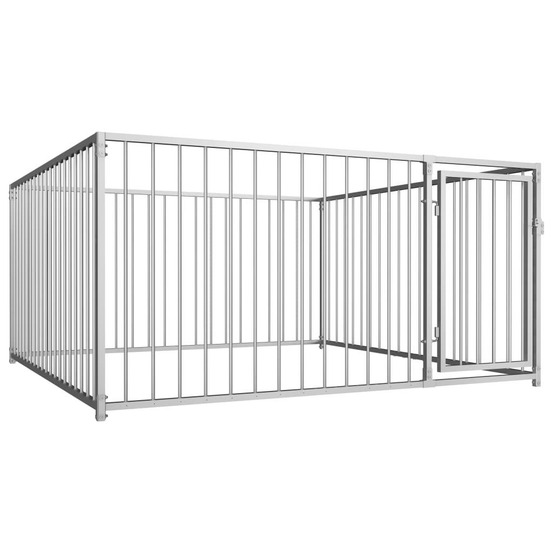 Chenil extérieur cage enclos parc animaux chien d'extérieur pour chiens 100 cm