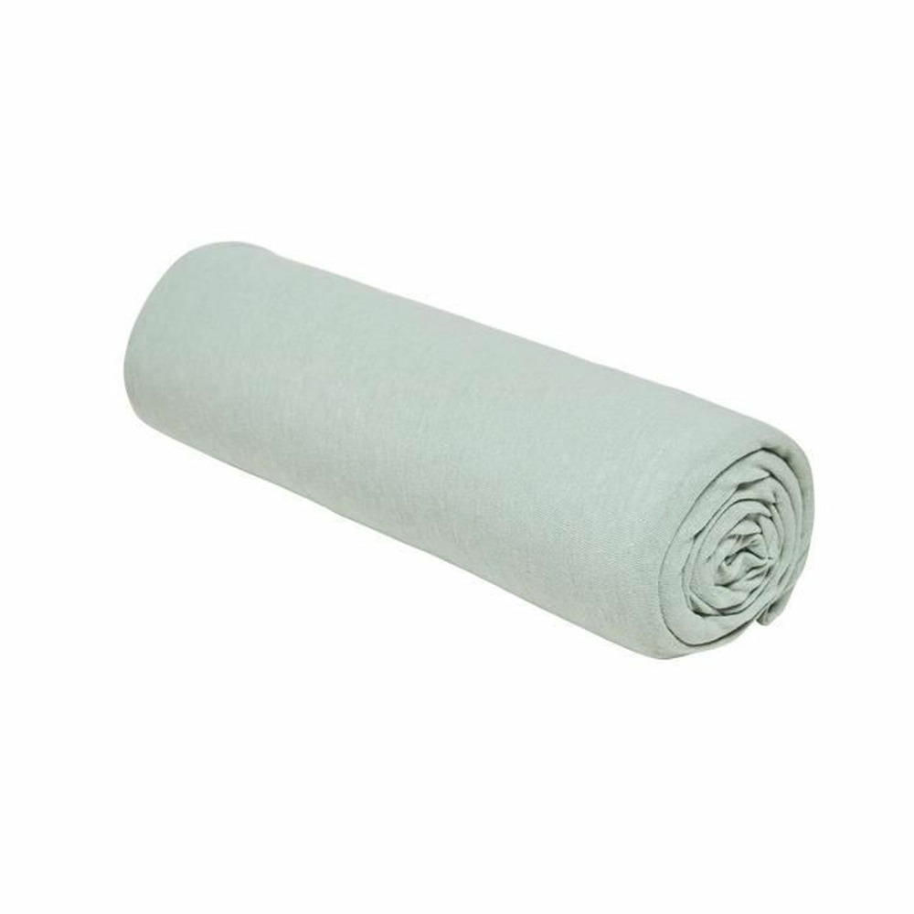 Drap housse - 140 x 190+25 cm jersey - celadon