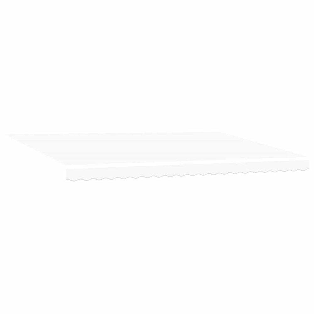 Toile de rechange pour store banne 5x3,5 m blanc polyester