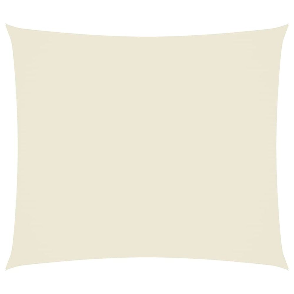 Voile de parasol tissu oxford rectangulaire 2x2,5 m crème