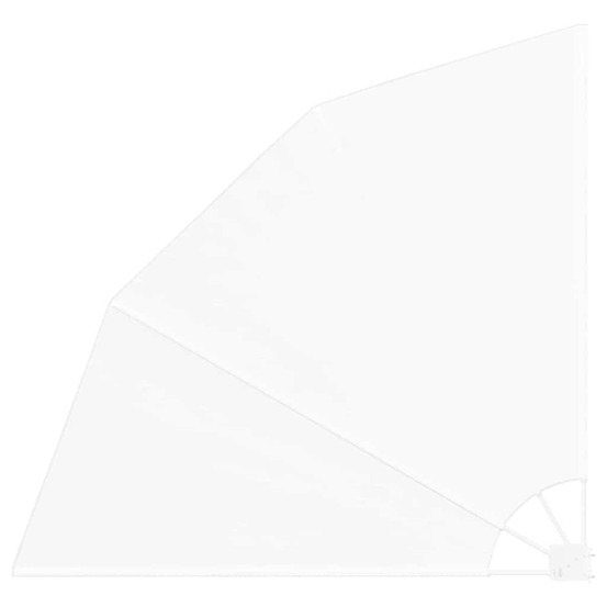 Écran de confidentialité pour balcon blanc 160 x 160 cm