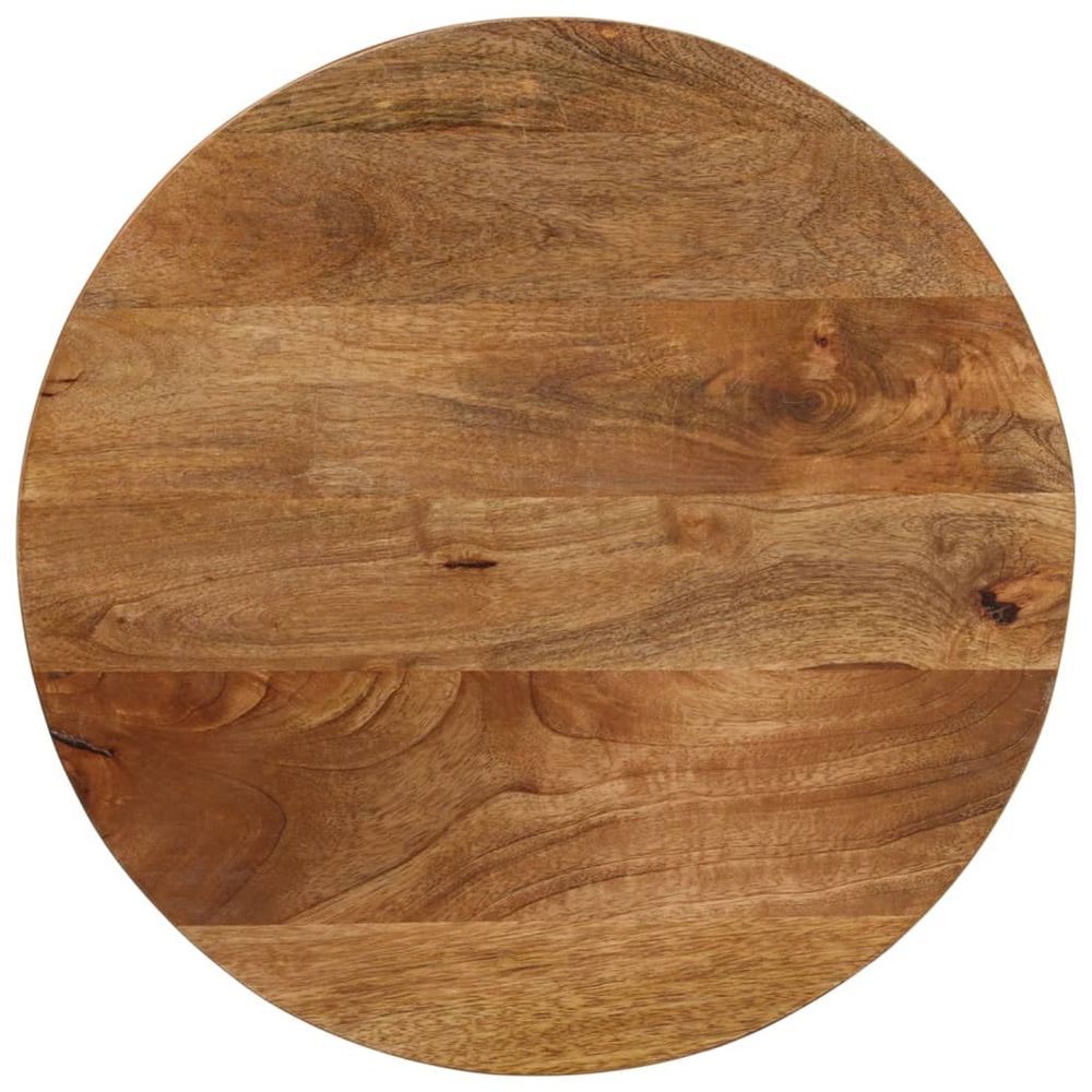 Dessus de table ø 50x2,5 cm rond bois de manguier massif
