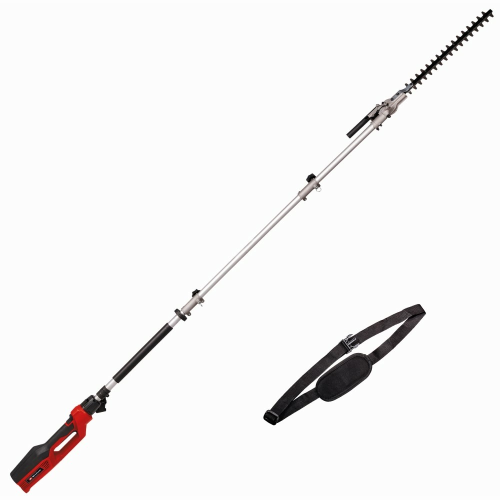 Taille-haies télescopique électrique gc-hh 9046 - longueur jusqu'à 2,6 m + sangle
