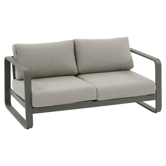 Canapé de jardin domilly 2 places vert laurier