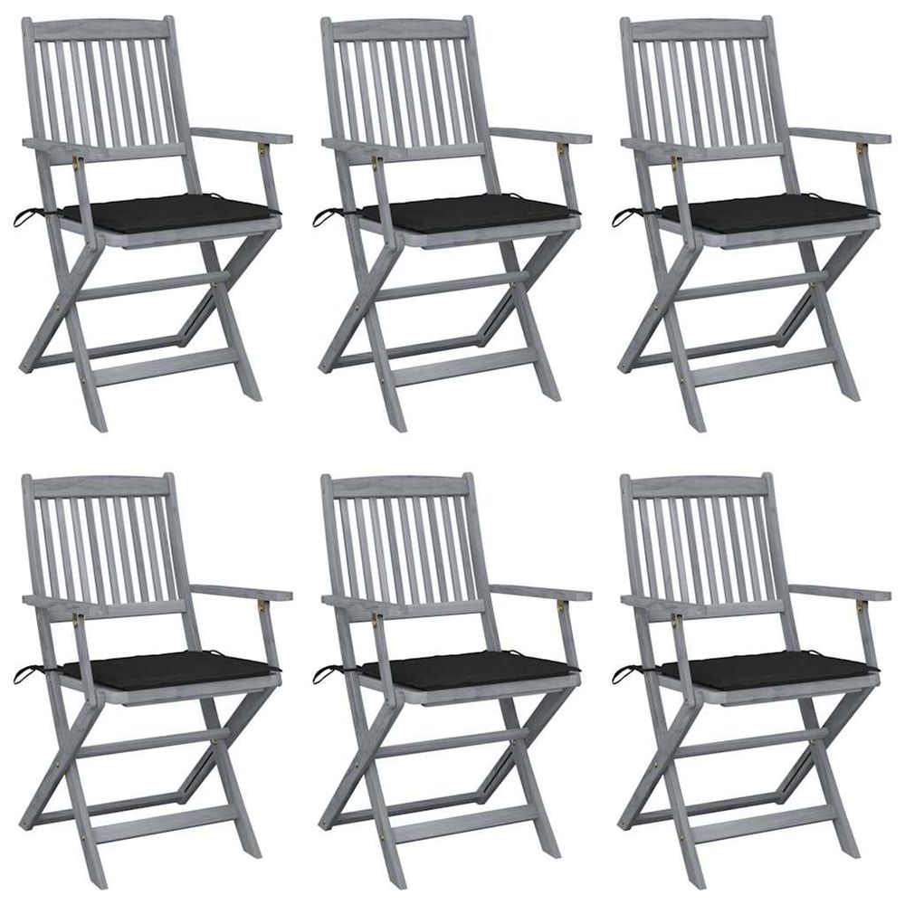 Chaises pliables d'extÃ©rieur 6 pcs