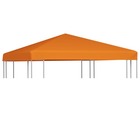 Toile supérieure de belvédère 310 g / m² 3 x 3 m orange