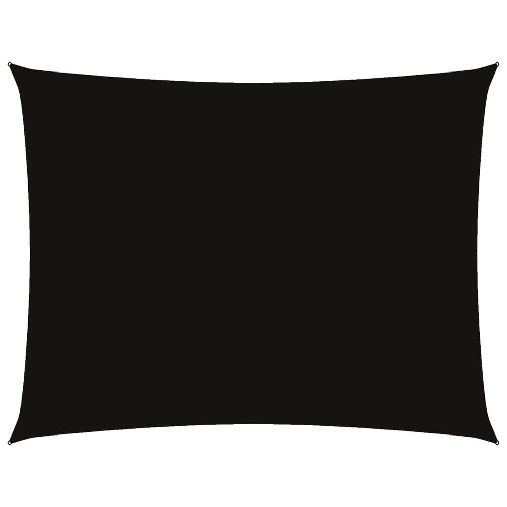 Voile de parasol tissu oxford rectangulaire 2x3 m noir