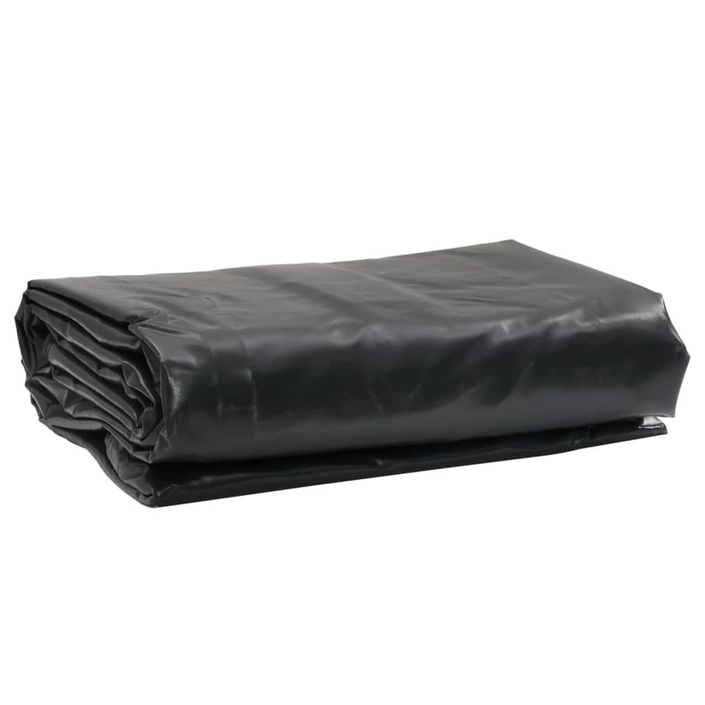 Bâche 650g / m² anthracite 4 x 7 m toile avec revêtement en pvc