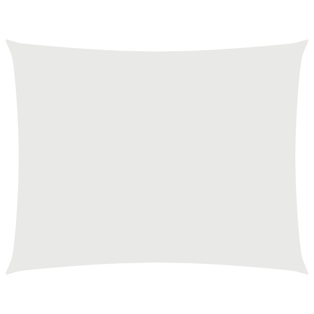 Voile de parasol tissu oxford rectangulaire 2x3 m blanc