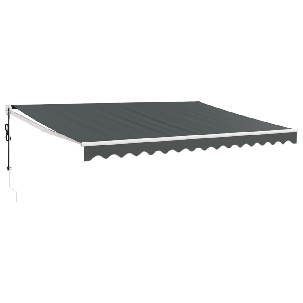 Auvent rétractable automatique anthracite 4x3 m