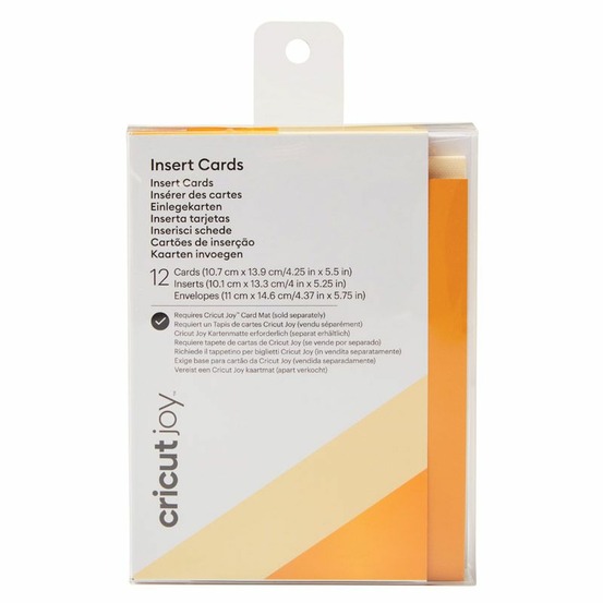 12 cartes et enveloppes crème et or holographique 13,9 x 10,7 cm cricut