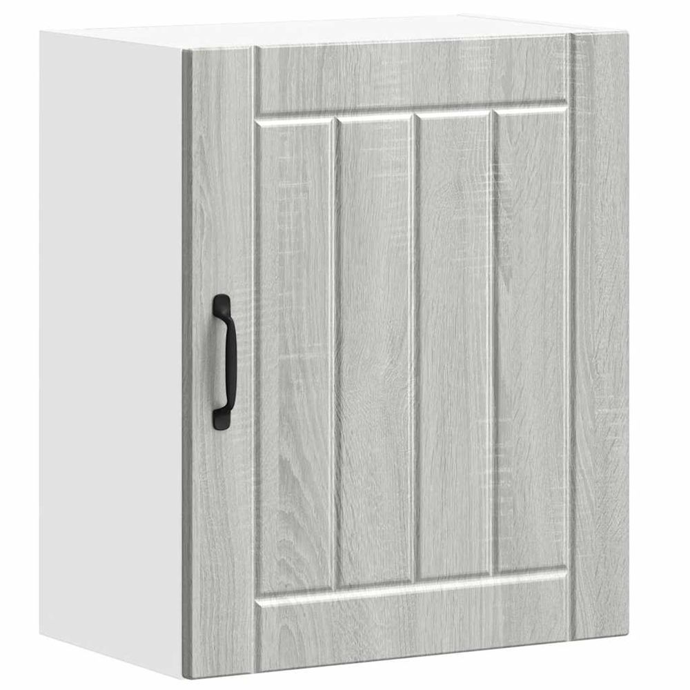Armoire murale de cuisine lucca sonoma gris bois ingénierie
