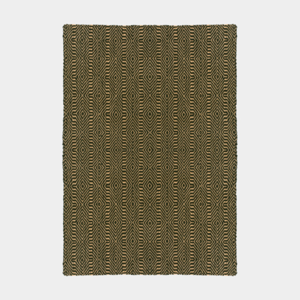 Tapis en jute - bicolore à motifs - 160 x 220 cm