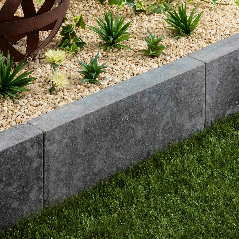 Bordure de jardin pierre d'egypte grise 60x30x8 cm (à l'unité) - ro'ma nature