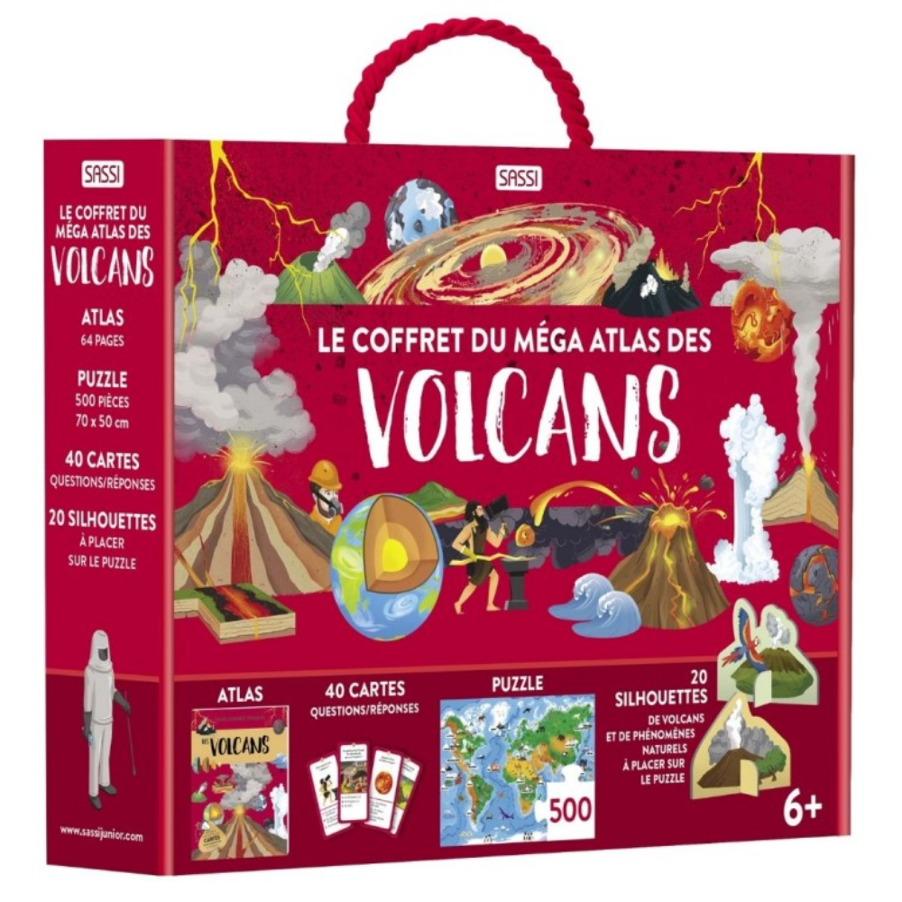 Le coffret - méga atlas des volcans