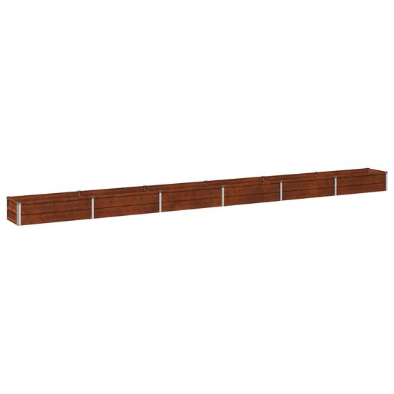 Jardin surélevé rouillé 480 x 40 x 24 cm corton