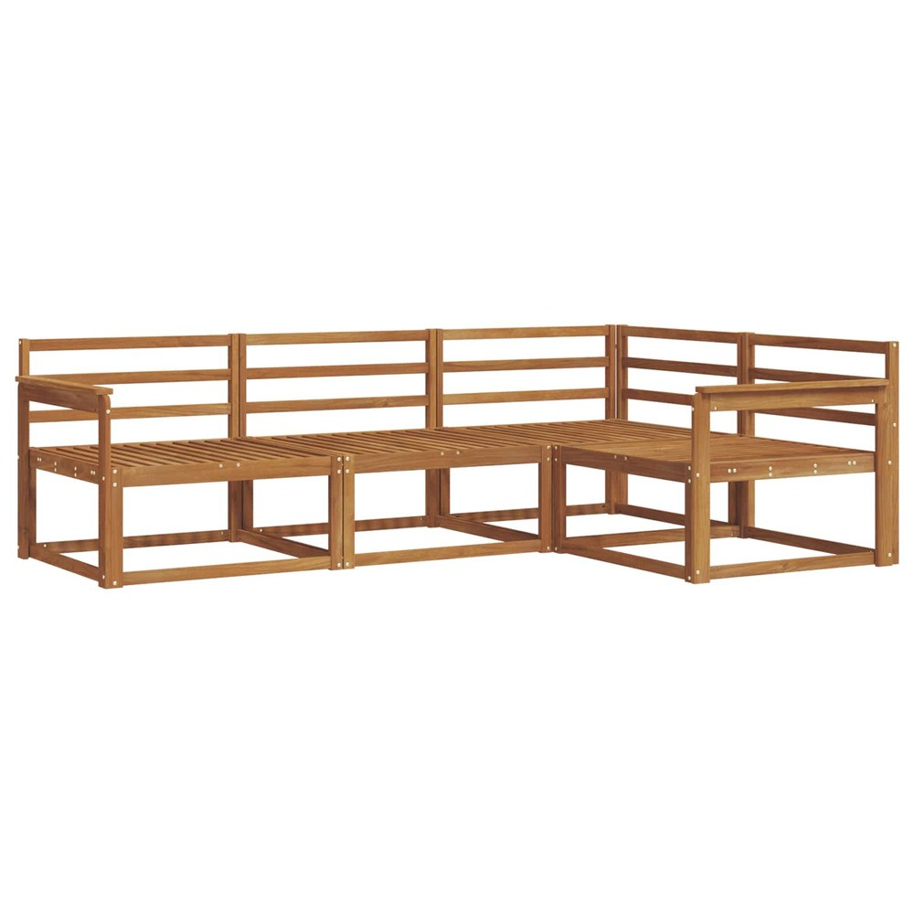 Ensemble de canapés d'extérieur 4 pcs naturel