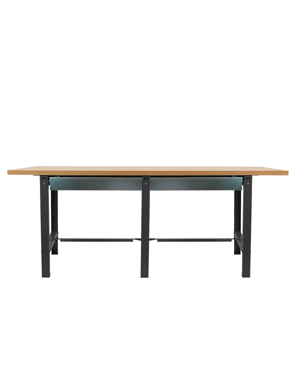 Etabli simonwork bt6 mdf tandem 2box 2100 antracite/bois antracite/mdf 865x2100x750 - simonrack