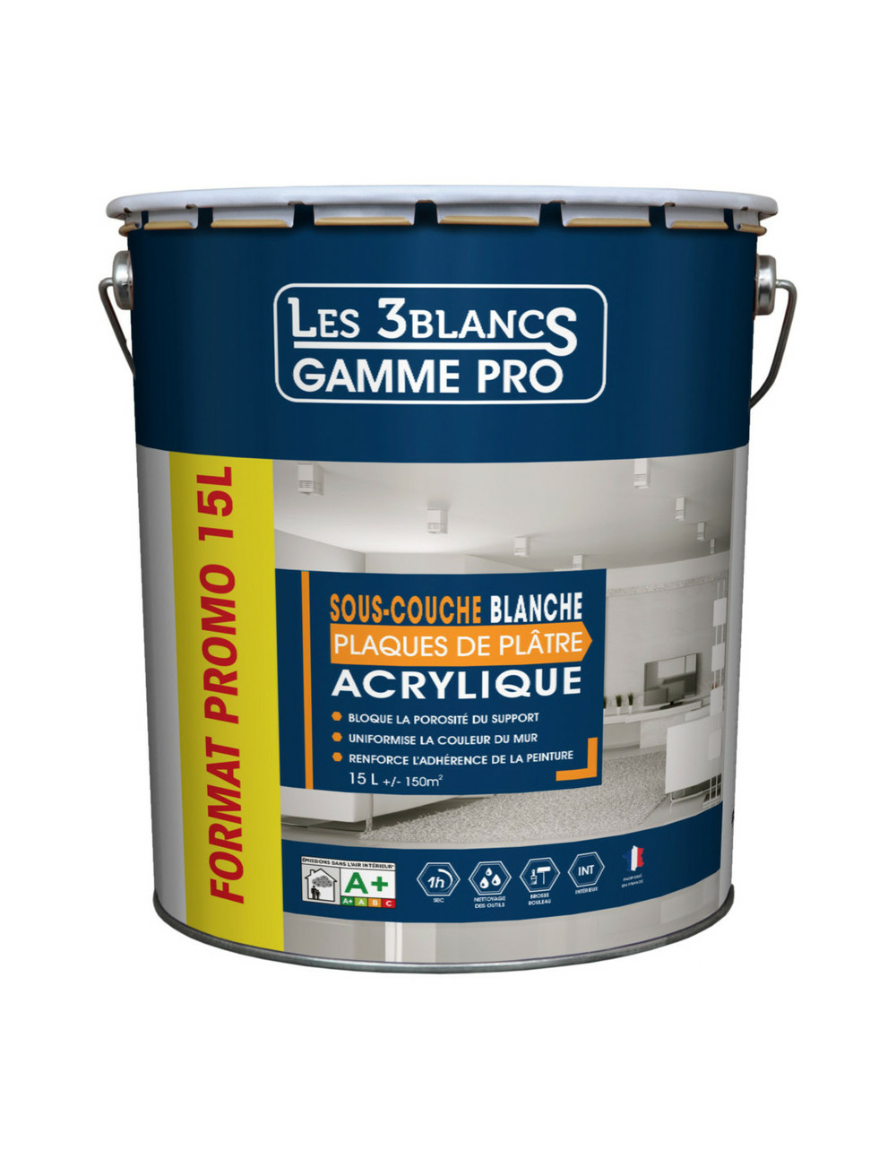 Les 3 blancs sous-couche plaques de plâtre_15l - les 3 blancs