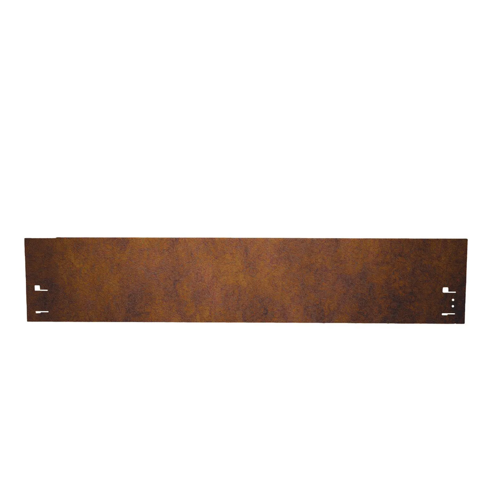 Bordure jardin acier corten, 120 cm de long, 13,5 - 18,5 cm de hauteur, bordure de jardin - métal galvanisé à chaud, large: 13.5 cm