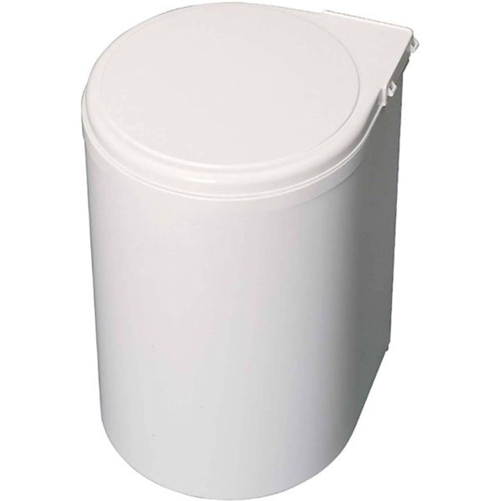 Poubelle de recyclage à fixation sur porte 13 litres blanc