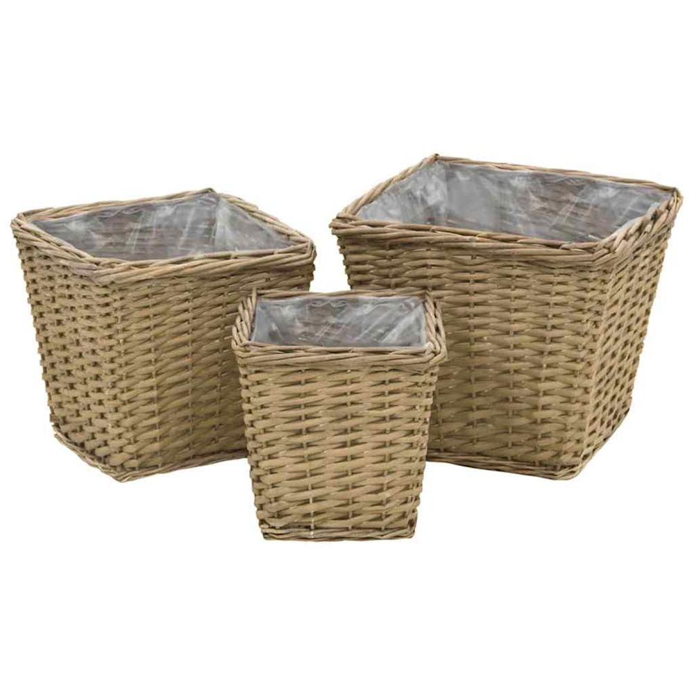 JardiniÃšre surÃ©levÃ©s 3 pcs Osier avec