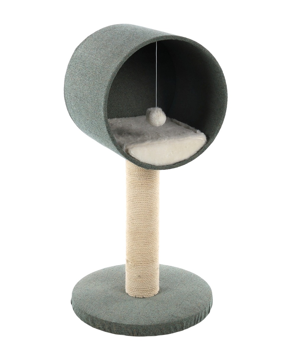 Arbre griffoir pour chat avec cachette et jeu scandi