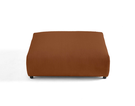 Garance - grand pouf modulable - en velours côtelé