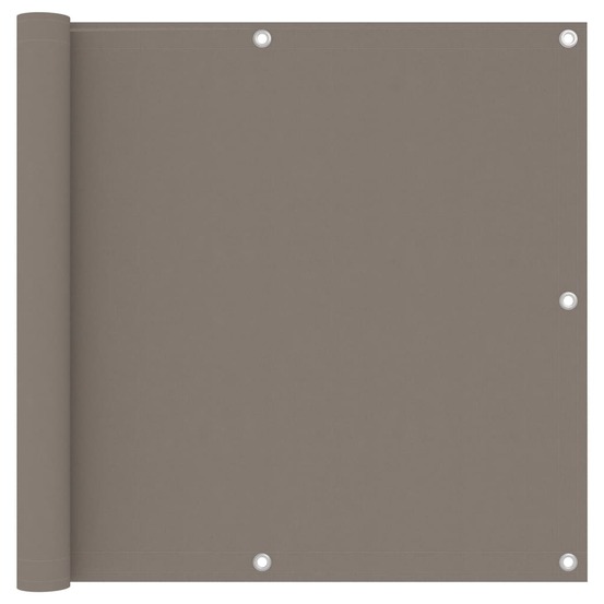 Écran de balcon taupe 90x400 cm tissu oxford