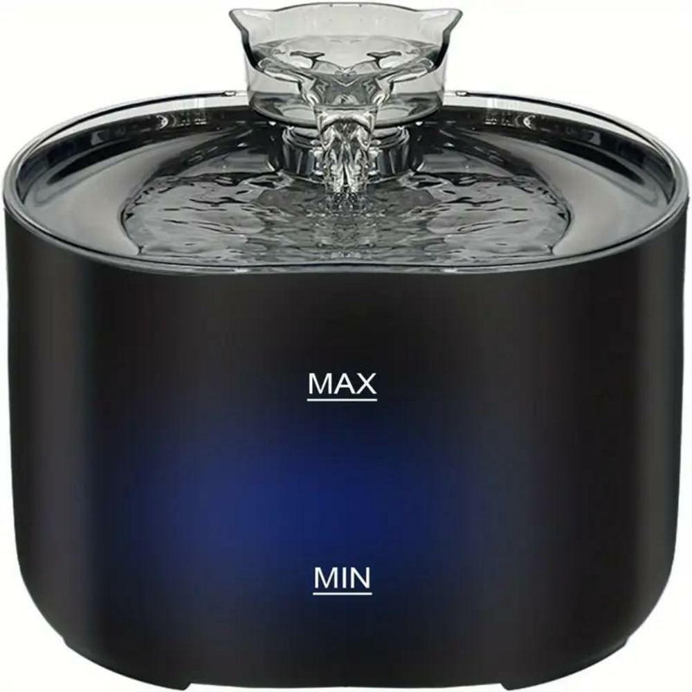 Abreuvoir Ultra Silencieux De 2,2 L/74 Oz Pour Chat, Avec Vaporisateur En Forme De Chat Et 8 Filtres