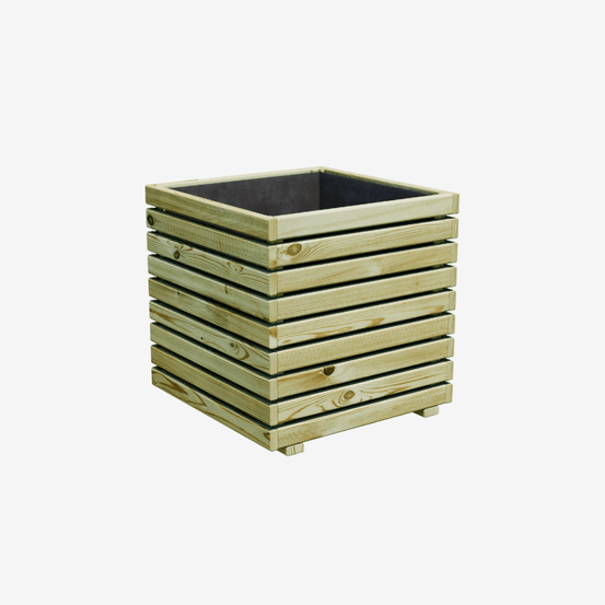 Bac a fleurs carre en bois 92l