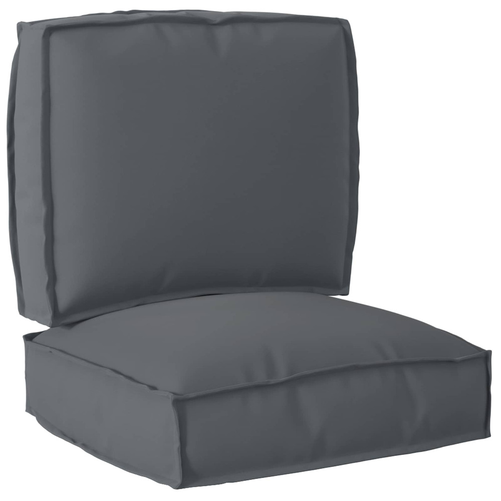 Set de coussins de palette 2 pcs anthracite tissu oxford