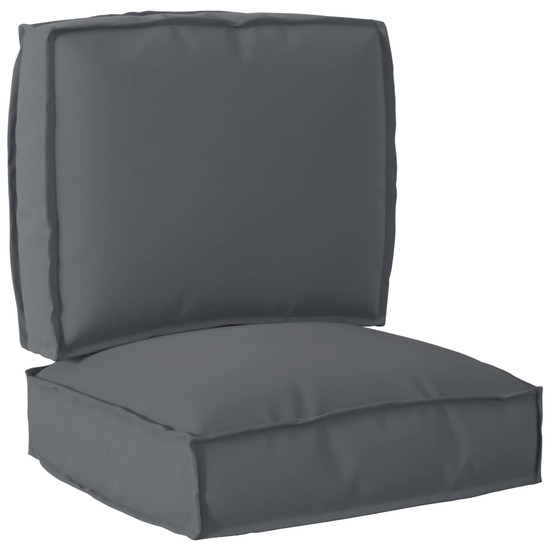 Set de coussins de palette 2 pcs anthracite tissu oxford