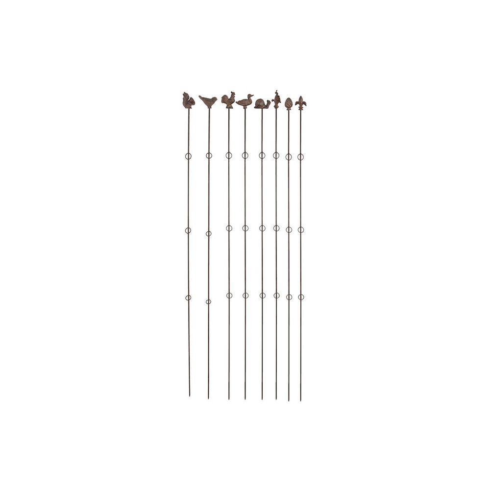 Supports à plantes verticaux (lot de 8) hauteur 175 cm