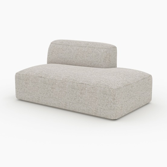 Hestia-méridienne dossier à gauche pour canapé modulable en tissu beige